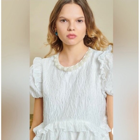 Dream Sister Jane Memoir Mail Mini Dress Womens Size Medium Cottagecore Coquette - Picture 5 of 16